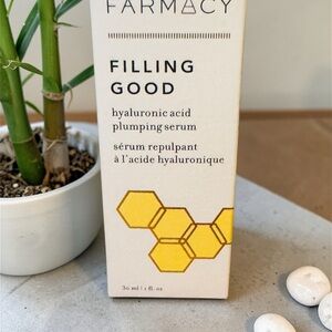 Farmacy Filling Good Hyaluronic Acid Serum - White and Yellow Packaging
